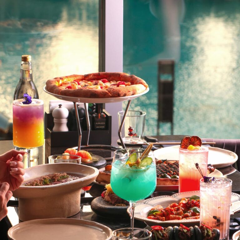 Pizza with Drinks at AMAYA Dubai Mall