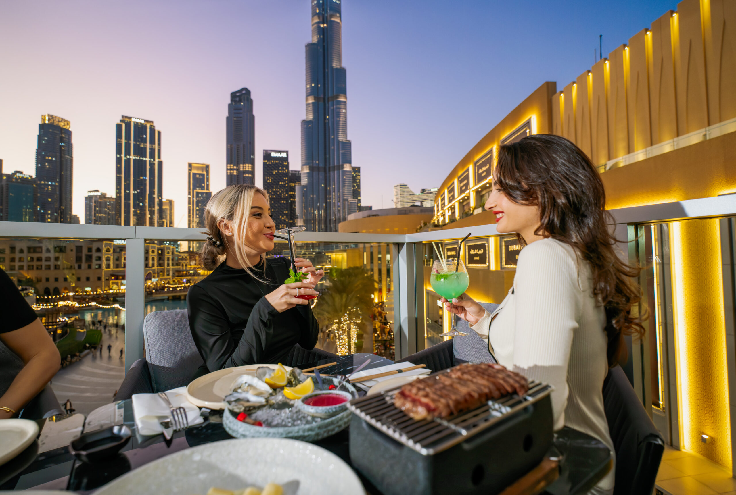dinner with burj khalifah view