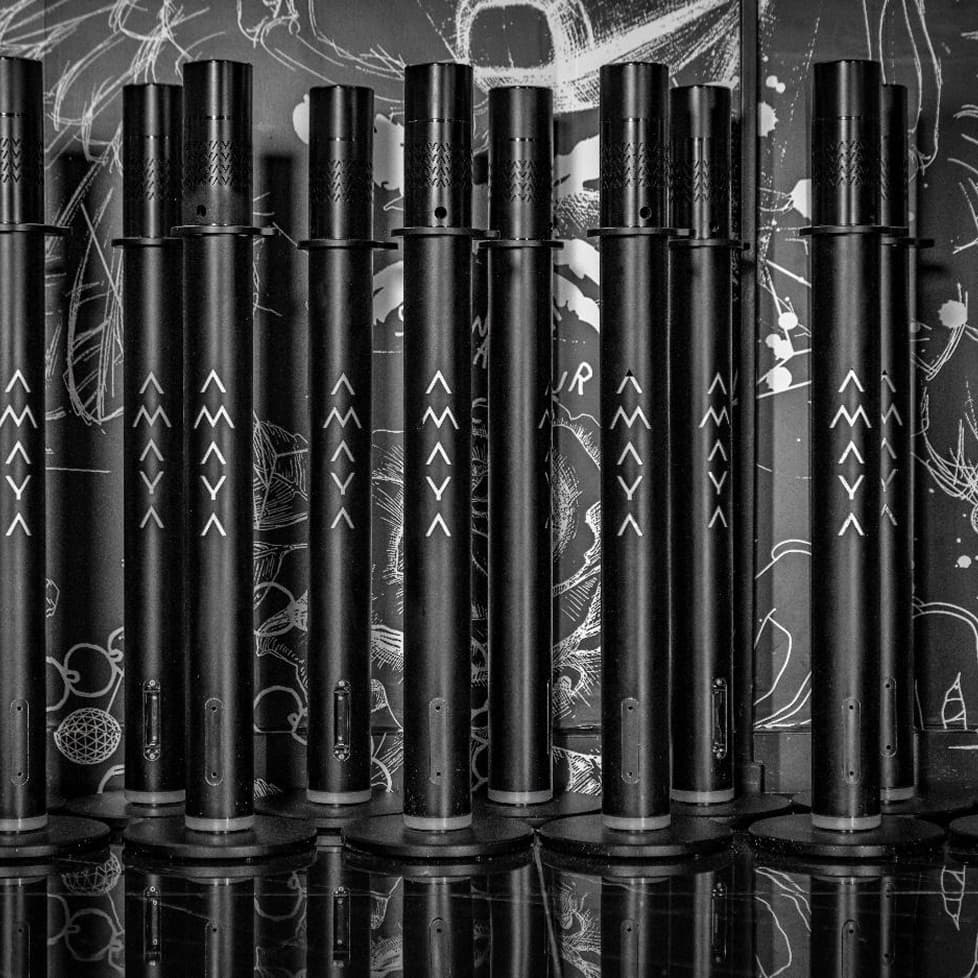 The collection of Amaya’s black shishas