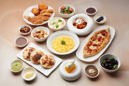 Turkish breakfast in Dubai served in AMAYA